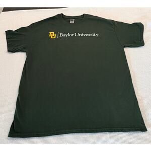 Baylor University T-Shirt Green College Graphic NCAA Bears Apparel Unisex LG